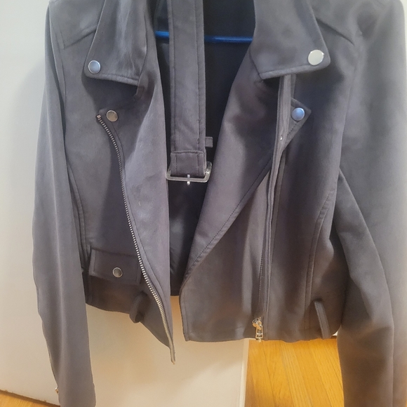 Talula moto style jacket suede - Picture 3 of 3